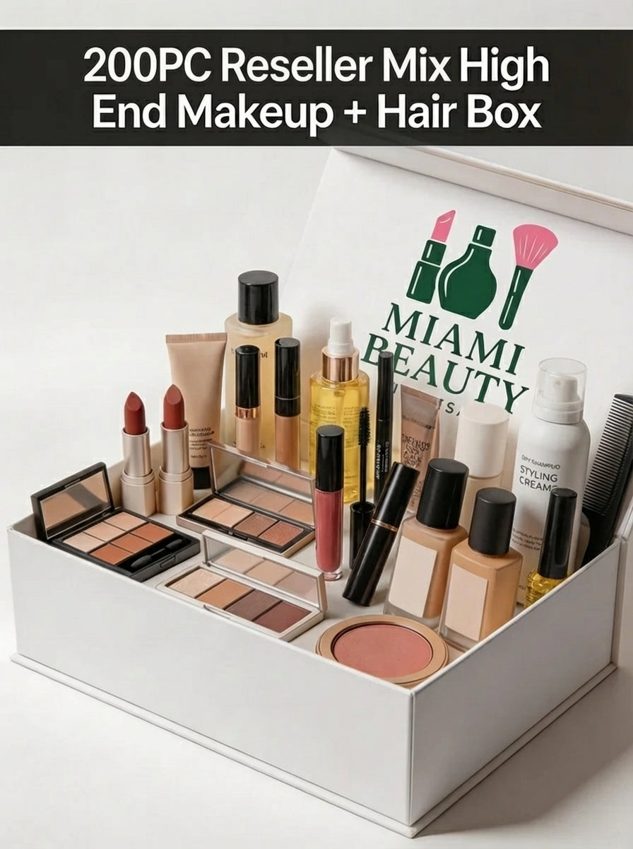 200PC Mix High End Makeup + Hair Box